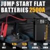image2025 New Model VTOMAN X1 Jump Starter with Air Compressor Portable Car Battery Jumper Starter 2500A Up to 85L Gas6L Diesel Engine with 150PSI Tire Inflator 12V Lithium Jump Box Booster PackBlack