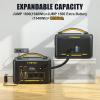 imageVTOMAN Jump 1800 Portable Power Station 1548Wh Expandable LiFePO4 Battery Up to 3600W AC Outputs 2x 100W USBC Fast Charging 12 Ports Solar Generator for Power Outage Backup Camping RVJump1800ExtraBattery