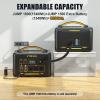 imageVTOMAN Jump 1800 Portable Power Station 1548Wh Expandable LiFePO4 Battery Up to 3600W AC Outputs 2x 100W USBC Fast Charging 12 Ports Solar Generator for Power Outage Backup Camping RVJump1800