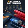 imageVTOMAN V10 3500A Jump Starter Portable Car Starter 95L Gas75L Diesel Engine 12V Lithium Jump Box Auto Battery Booster Power Pack Car Battery Charger Jumper Starter with Type C Quick ChargeOrange
