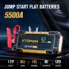 imageVTOMAN V10 Max 5500A Jump Starter with 100W USBC Fast Charger Car Battery Jumper Starter Portable for All Gas or 12L Diesel Engines12V Jump Strart Booster Pack Jump Box Comes with 100W Car Chargeryellow