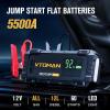 imageVTOMAN V10 Max 5500A Jump Starter with 100W USBC Fast Charger Car Battery Jumper Starter Portable for All Gas or 12L Diesel Engines12V Jump Strart Booster Pack Jump Box Comes with 100W Car Chargerblack