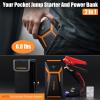 imageVTOMAN V6 Pro Jump Starter 2000A Car Battery Jumper Starter Portable for 7L Gas5L Diesel Engines Jump Box12V Auto Jump Start Battery Pack Lithium Booster Pack Portable Charger and Jumper CablesOrange