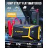 imageVTOMAN V8 Pro 3000A Jump Starter Car Battery Charger Jump Starters for Up 85L Gas and 65L Diesel Engines 12V Auto Lithium Battery Booster Pack Portable Jump Box with Jumper Cable LCD DisplayYellow