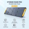 imageVTOMAN VS200 Portable Solar Panel for Power Station 200W 19V Foldable Solar Panel wSupporting Stand High 23 Efficiency IP67 Waterproof Solar Panel Kit for Backyard Trip Off Grid SystemVS200 Pro 200W48V