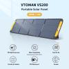imageVTOMAN VS200 Portable Solar Panel for Power Station 200W 19V Foldable Solar Panel wSupporting Stand High 23 Efficiency IP67 Waterproof Solar Panel Kit for Backyard Trip Off Grid SystemVS200 200W19V
