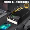 imageVTOMAN X1 Jump Starter with Air Compressor Car Battery Jumper Starter 2500AUp to 85L Gas6L Diesel Engine with 150PSI Auto Tire Inflator 12V Portable Booster Pack Lithium Jump Box ChargerBlackBlack