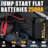imageVTOMAN X1 Jump Starter with Air Compressor Car Battery Jumper Starter 2500AUp to 85L Gas6L Diesel Engine with 150PSI Auto Tire Inflator 12V Portable Booster Pack Lithium Jump Box ChargerBlackBlack