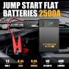 imageVTOMAN X1 Jump Starter with Air Compressor Car Battery Jumper Starter 2500AUp to 85L Gas6L Diesel Engine with 150PSI Auto Tire Inflator 12V Portable Booster Pack Lithium Jump Box ChargerBlackGray