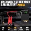 imageVTOMAN X1 Jump Starter with Air Compressor Car Battery Jumper Starter 2500AUp to 85L Gas6L Diesel Engine with 150PSI Auto Tire Inflator 12V Portable Booster Pack Lithium Jump Box ChargerBlackGray