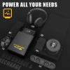 imageVTOMAN X1 Jump Starter with Air Compressor Car Battery Jumper Starter 2500AUp to 85L Gas6L Diesel Engine with 150PSI Auto Tire Inflator 12V Portable Booster Pack Lithium Jump Box ChargerBlackGray