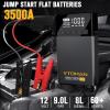 imageVTOMAN X5 Jump Starter with Air Compressor 3500A Portable Car Battery Booster Up to 9L Gas8L Diesel Engines with 160PSI Digital Tire Inflator 12V Lithium Battery Jump box with TypeC Quick ChargeX5Gray