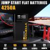 imageVTOMAN X5 Jump Starter with Air Compressor 3500A Portable Car Battery Booster Up to 9L Gas8L Diesel Engines with 160PSI Digital Tire Inflator 12V Lithium Battery Jump box with TypeC Quick ChargeX7Black