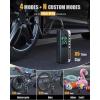imageVTOMAN X6 Pro Tire Inflator Portable Air Compressor Cordless160PSI Auto Air Pump for Car Tires with Smart Digital Pressure Gauge ampamp LED Light for SUV Car Motorcycle EBike BicyclesBallBlack