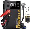 image2025 New Model VTOMAN X1 Jump Starter with Air Compressor Portable Car Battery Jumper Starter 2500A Up to 85L Gas6L Diesel Engine with 150PSI Tire Inflator 12V Lithium Jump Box Booster PackBlack