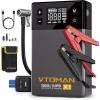 image2025 New Model VTOMAN X1 Jump Starter with Air Compressor Portable Car Battery Jumper Starter 2500A Up to 85L Gas6L Diesel Engine with 150PSI Tire Inflator 12V Lithium Jump Box Booster PackGray