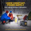 imageVTOMAN 1500W Solar Generator with 110W Panels Included 828Wh Portable Power Station ampamp 110W Portable Solar Panel LiFePO4 Battery Pack for Home Backup Blackout Emergency CampingJump 1500XExtraBattery