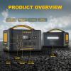 imageVTOMAN 1500W Solar Generator with 110W Panels Included 828Wh Portable Power Station ampamp 110W Portable Solar Panel LiFePO4 Battery Pack for Home Backup Blackout Emergency CampingJump 1500XExtraBattery