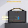 imageVTOMAN 1500W Solar Generator with 110W Panels Included 828Wh Portable Power Station ampamp 110W Portable Solar Panel LiFePO4 Battery Pack for Home Backup Blackout Emergency CampingJump1500 ExtraBattery