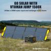 imageVTOMAN 1500W Solar Generator with 110W Panels Included 828Wh Portable Power Station ampamp 110W Portable Solar Panel LiFePO4 Battery Pack for Home Backup Blackout Emergency CampingJump1500X