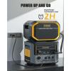 imageVTOMAN FlashSpeed 2376Wh Portable Power Station Bundle Extra Batteryampamp110W Solar Panel 1000W LiFePO4 Solar Generator 14 Output Ports for Camping Vehicle Jump Start Blackout 3 Separate PackagesFlashSpeed 1000Extra Battery110W
