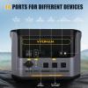 imageVTOMAN FlashSpeed 2376Wh Portable Power Station Bundle Extra Batteryampamp110W Solar Panel 1000W LiFePO4 Solar Generator 14 Output Ports for Camping Vehicle Jump Start Blackout 3 Separate PackagesFlashSpeed 1000Extra Battery110W