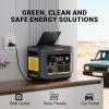 imageVTOMAN FlashSpeed 600 Portable Power Station 499Wh LiFePO4 Battery 600W Peak 1200W Solar Generator 0100 in 70 Min for Home Backup RVs Power Outages and Outdoor CampingFlashSpeed 600200W
