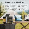 imageVTOMAN FlashSpeed 600 Portable Power Station 499Wh LiFePO4 Battery 600W Peak 1200W Solar Generator 0100 in 70 Min for Home Backup RVs Power Outages and Outdoor CampingFlashSpeed 600200W