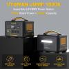 imageVtoman 2376Wh Portable Power Station Bundle with Extra Battery ampamp 110W Solar Panel Included Up to 3000W Solar Generator for Home Backup Offgrid Road Trip RV Camping EmergenciesJump1500X200WExtraBattery