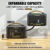 imageVtoman 2376Wh Portable Power Station Bundle with Extra Battery ampamp 110W Solar Panel Included Up to 3000W Solar Generator for Home Backup Offgrid Road Trip RV Camping EmergenciesJump1500X110WExtraBattery