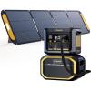 imageVTOMAN FlashSpeed 2376Wh Portable Power Station Bundle Extra Batteryampamp110W Solar Panel 1000W LiFePO4 Solar Generator 14 Output Ports for Camping Vehicle Jump Start Blackout 3 Separate PackagesFlashSpeed 600Extra Battery200w