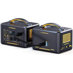 imageVTOMAN 1500W Solar Generator with 110W Panels Included 828Wh Portable Power Station ampamp 110W Portable Solar Panel LiFePO4 Battery Pack for Home Backup Blackout Emergency CampingJump 1500XExtraBattery