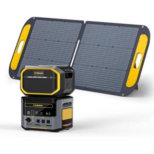 imageVTOMAN FlashSpeed 2376Wh Portable Power Station Bundle Extra Batteryampamp110W Solar Panel 1000W LiFePO4 Solar Generator 14 Output Ports for Camping Vehicle Jump Start Blackout 3 Separate PackagesFlashSpeed 1000Extra Battery110W