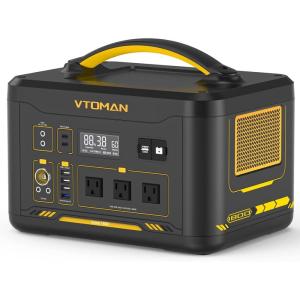 imageVTOMAN Jump 1800 Portable Power Station 1800W Peak 3600W 1548Wh Expandable LiFePO4 Battery Generator with 100W USBC 18W USBC 12V DC Jumpstarter for Power Outages Backup ampamp Outdoor Camping
