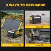 imageVTOMAN 600W Solar Generator with Panels Included 299Wh Durable LiFePO4 Portable Power Station with Up to 1200W AC Outlet Jump Starter 12V DC PD 60W TypeC for Home ampamp RVVan Camping2 ParcelsJump 600X