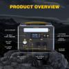 imageVTOMAN 600W Solar Generator with Panels Included 299Wh Durable LiFePO4 Portable Power Station with Up to 1200W AC Outlet Jump Starter 12V DC PD 60W TypeC for Home ampamp RVVan Camping2 ParcelsJump 600X