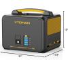 imageVTOMAN 600W Solar Generator with Panels Included 299Wh Durable LiFePO4 Portable Power Station with Up to 1200W AC Outlet Jump Starter 12V DC PD 60W TypeC for Home ampamp RVVan Camping2 ParcelsJump 600XExtra Battery