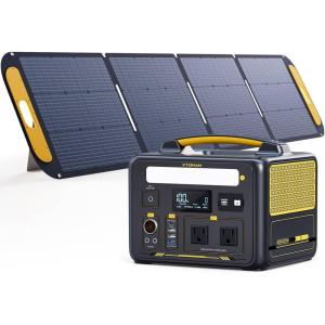 imageVTOMAN 600W Solar Generator with Panels Included 299Wh Durable LiFePO4 Portable Power Station with Up to 1200W AC Outlet Jump Starter 12V DC PD 60W TypeC for Home ampamp RVVan Camping2 ParcelsJump 600X200W
