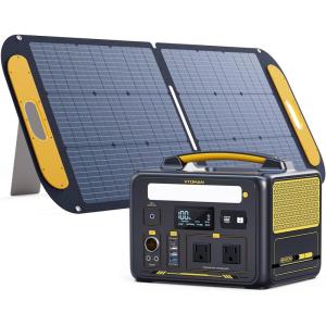 imageVTOMAN 600W Solar Generator with Panels Included 299Wh Durable LiFePO4 Portable Power Station with Up to 1200W AC Outlet Jump Starter 12V DC PD 60W TypeC for Home ampamp RVVan Camping2 ParcelsJump 600X110W