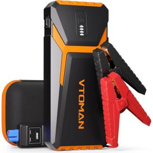 imageVTOMAN V10 Pro 4500A Jump Starter Portable Car Starter All Gas 100L Diesel Engine 12V Lithium Jump Box Battery Booster Power Pack Car Battery Charger Jumper with Type C Quick Charge LED Lights4500AOrange