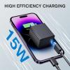 imageVTOMAN 15W USBA Wall Charger Small and Portable Fast Charger Adapter Block Wall Charger Brick Compatible with VTOMAN Jump Starter X1 X5 X7 V6 Pro V10 V10 Pro V12 and VTOMAN Air Pump X6 Pro
