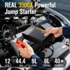 imageVTOMAN X3 Jump Starter with Air Compressor 3500A Portable Car Battery Jumper Starter 9L Gas8L Diesel Engines with 160PSI AutoShutoff Tire Inflator 12V Lithium Battery Booster Pack Jump BoxBlack