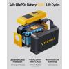 imageVTOMAN Jump 100 Portable Power Station 888Wh Solar Generator LiFePO4 Battery Power Station with 100W Surge 200W AC Outlet 1x PD 65W USBC 2x Regulated 5V24A USBA for CampingJump 100