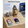 imageVTOMAN Jump100 888Wh Portable Power Station LiFePO4 Battery Solar Generator Power Bank with 100W AC Outlet LED Light PD 60W USBC Fast Charging for Notebooks Mobile Phones Camera Tablets CampingJUMP 100