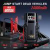 image:imageVTOMAN VL7 6000A Jump Starter Upgraded with LiFePO4 Battery24000mAh Portable Car Battery Booster All Gas10L Diesel12V Jump Box Power Pack with USBATypeC amp DC OutputLED LightEVA Bag
