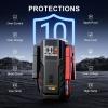image:imageVTOMAN VL7 6000A Jump Starter Upgraded with LiFePO4 Battery24000mAh Portable Car Battery Booster All Gas10L Diesel12V Jump Box Power Pack with USBATypeC amp DC OutputLED LightEVA Bag