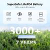 image:imageVTOMAN FlashSpeed 1000 Portable Power Station with Jumper Cables 828Wh LiFePO4 Solar Generator amp Car Jump Starter 1H Fast Charging 2000W Peak for Home Backup Camping Roadside Emergencies2400W