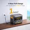 image:imageVTOMAN FlashSpeed 1000 Portable Power Station with Jumper Cables 828Wh LiFePO4 Solar Generator amp Car Jump Starter 1H Fast Charging 2000W Peak for Home Backup Camping Roadside Emergencies2400W400W Solar Panel