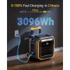 image:imageVTOMAN FlashSpeed 1000 Portable Power Station with Jumper Cables 828Wh LiFePO4 Solar Generator amp Car Jump Starter 1H Fast Charging 2000W Peak for Home Backup Camping Roadside Emergencies3600W
