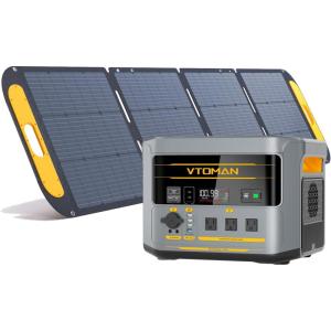 image:imageVTOMAN FlashSpeed 1000 Portable Power Station with Jumper Cables 828Wh LiFePO4 Solar Generator amp Car Jump Starter 1H Fast Charging 2000W Peak for Home Backup Camping Roadside Emergencies2400W200W Pro